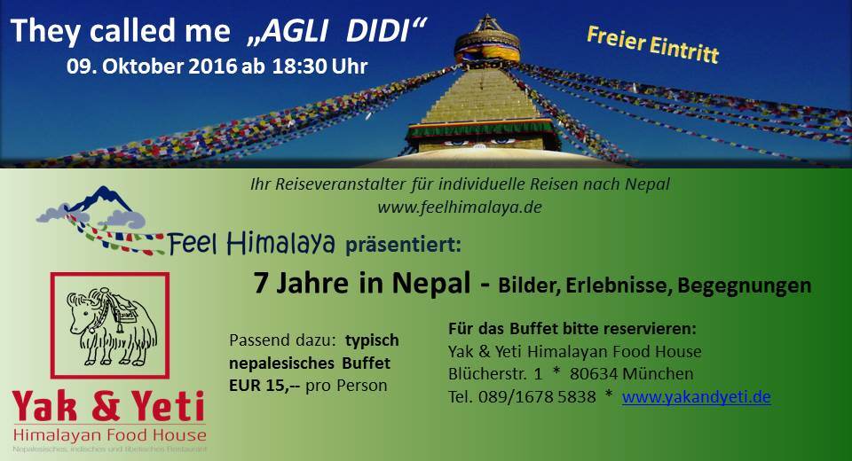 They called me „AGLI DIDI“ – 7 Jahre in Nepal